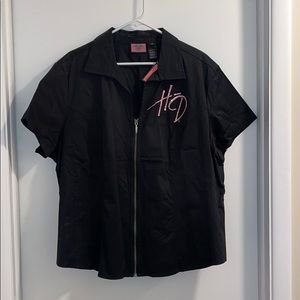 Harley-Davidson Zip-up Bling Shirt